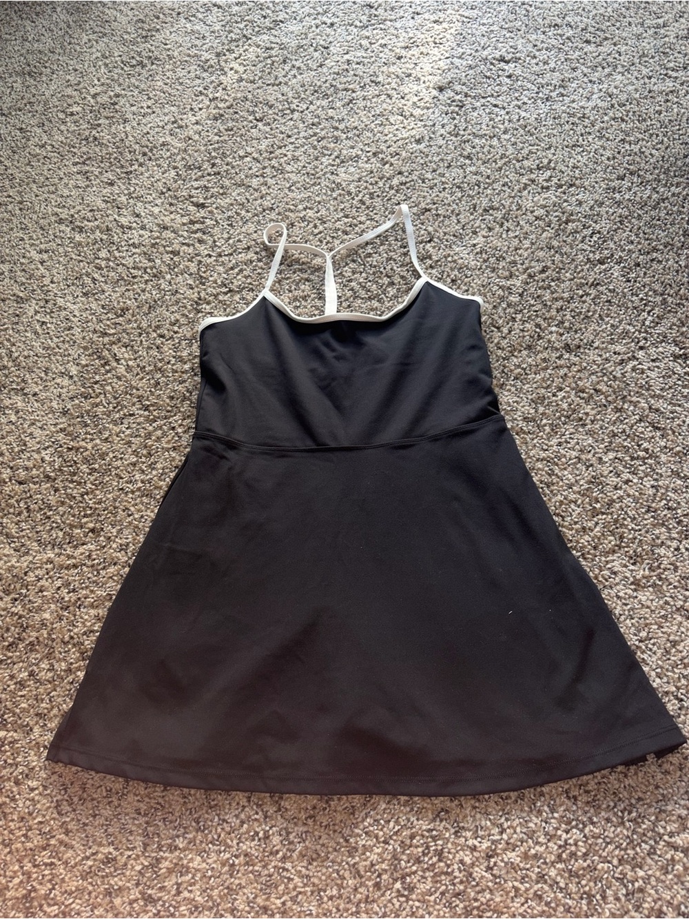 Black & White Trim Active Dress w/shorts - Women